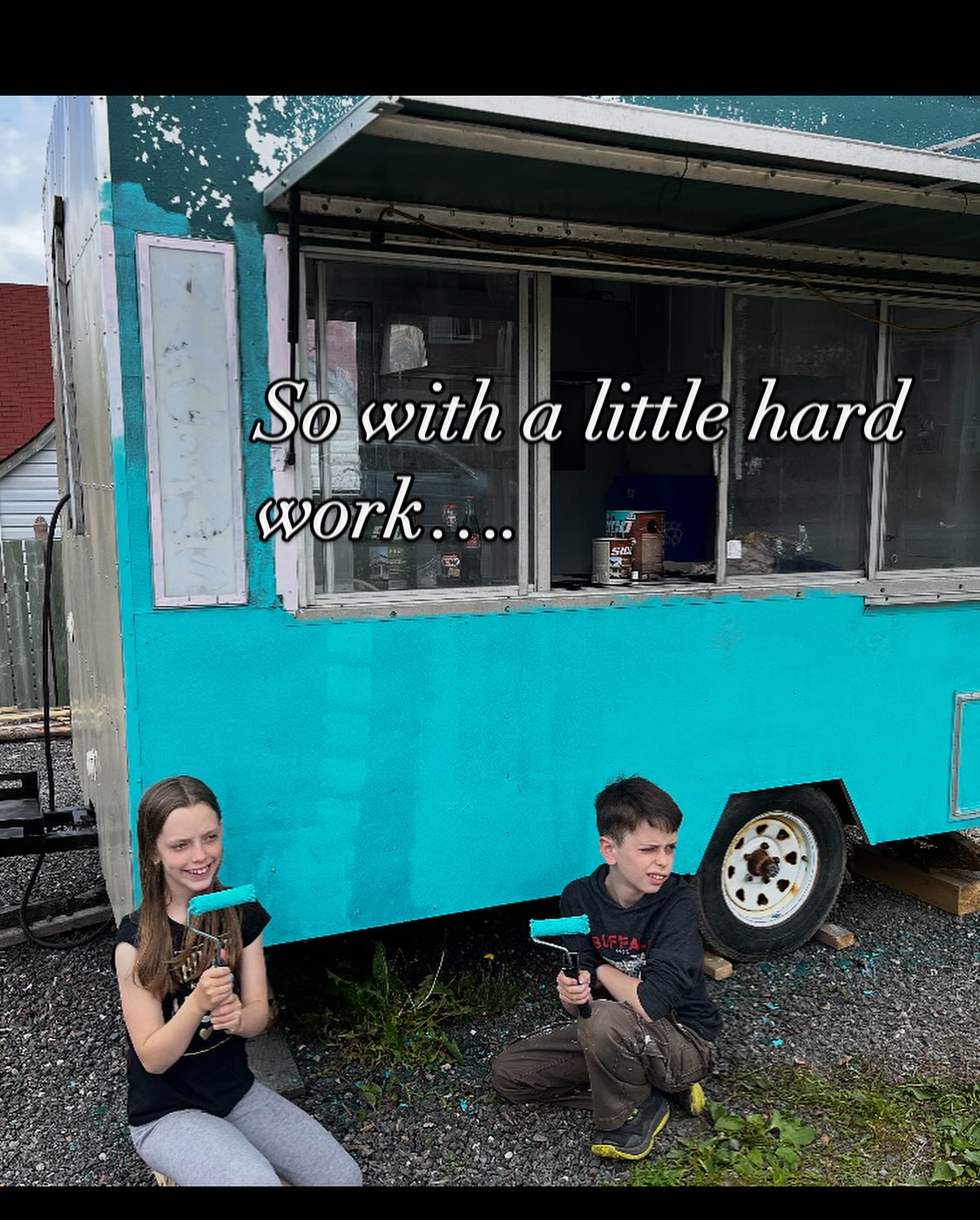 Painting the trailer